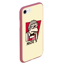 Чехол iPhone 7/8 матовый Moe's KFC, цвет: 3D-малиновый — фото 2
