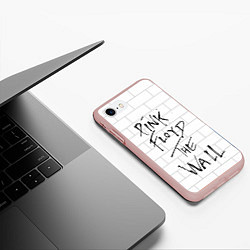 Чехол iPhone 7/8 матовый PF: The Wall, цвет: 3D-светло-розовый — фото 2