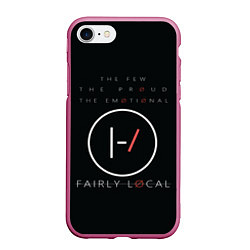 Чехол iPhone 7/8 матовый TOP: Fairly local, цвет: 3D-малиновый