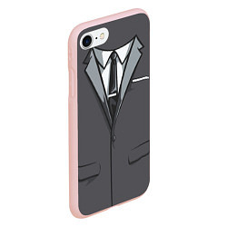 Чехол iPhone 7/8 матовый Костюм, цвет: 3D-светло-розовый — фото 2