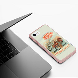 Чехол iPhone 7/8 матовый JAWA, цвет: 3D-светло-розовый — фото 2