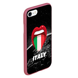 Чехол iPhone 7/8 матовый Italy, цвет: 3D-малиновый — фото 2