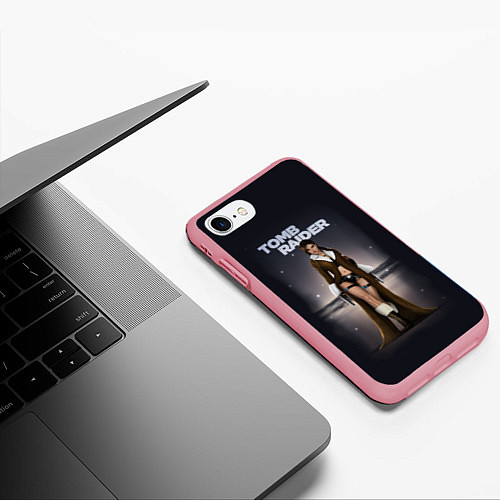Чехол iPhone 7/8 матовый TOMB RAIDER / 3D-Баблгам – фото 3