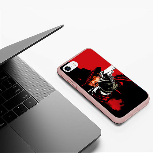 Чехол iPhone 7/8 матовый Red Dead Redemption / 3D-Светло-розовый – фото 3