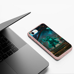Чехол iPhone 7/8 матовый Sea of thieves, цвет: 3D-светло-розовый — фото 2