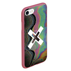 Чехол iPhone 7/8 матовый The XX: Neon Colour, цвет: 3D-малиновый — фото 2