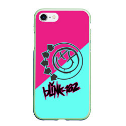 Чехол iPhone 7/8 матовый Blink-182 цвета 3D-салатовый — фото 1