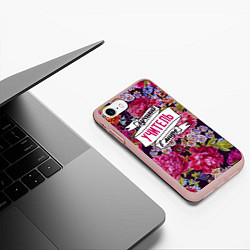 Чехол iPhone 7/8 матовый Лучший учитель в Мире, цвет: 3D-светло-розовый — фото 2