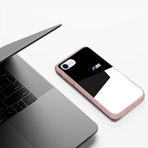 Чехол iPhone 7/8 матовый Бмв Bmw 2018 №1 / 3D-Светло-розовый – фото 3