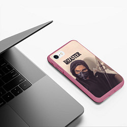 Чехол iPhone 7/8 матовый Dizaster Rap, цвет: 3D-малиновый — фото 2