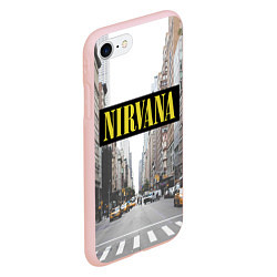 Чехол iPhone 7/8 матовый Nirvana City, цвет: 3D-светло-розовый — фото 2