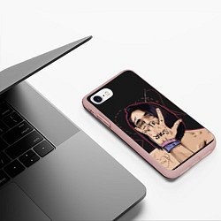 Чехол iPhone 7/8 матовый Face Star, цвет: 3D-светло-розовый — фото 2
