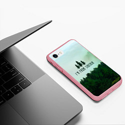 Чехол iPhone 7/8 матовый I'm from Siberia, цвет: 3D-баблгам — фото 2