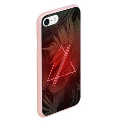 Чехол iPhone 7/8 матовый Neon Light, цвет: 3D-светло-розовый — фото 2