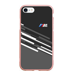 Чехол iPhone 7/8 матовый BMW: Sport Line, цвет: 3D-светло-розовый