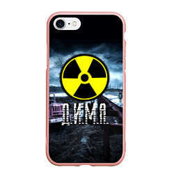 Чехол iPhone 7/8 матовый S.T.A.L.K.E.R: Дима, цвет: 3D-светло-розовый