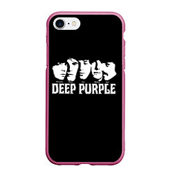 Чехол iPhone 7/8 матовый Deep Purple, цвет: 3D-малиновый