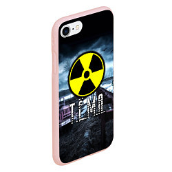 Чехол iPhone 7/8 матовый S.T.A.L.K.E.R: Тёма, цвет: 3D-светло-розовый — фото 2