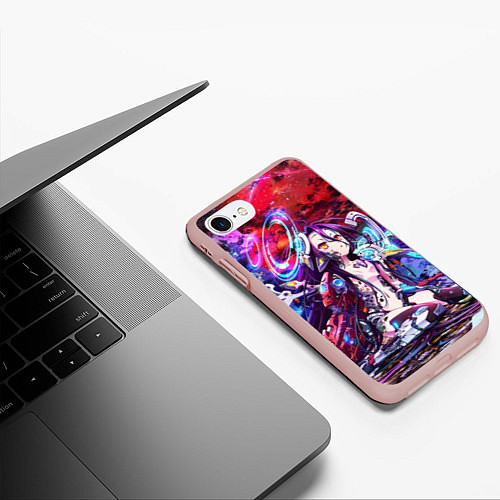 Чехол iPhone 7/8 матовый No Game No Life Zero / 3D-Светло-розовый – фото 3