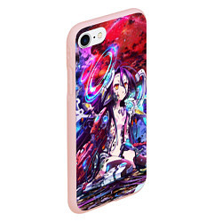 Чехол iPhone 7/8 матовый No Game No Life Zero, цвет: 3D-светло-розовый — фото 2