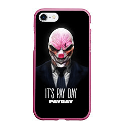 Чехол iPhone 7/8 матовый It's Pay Day, цвет: 3D-малиновый