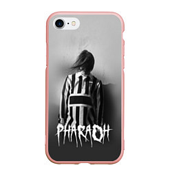 Чехол iPhone 7/8 матовый Pharaoh: Black side, цвет: 3D-светло-розовый