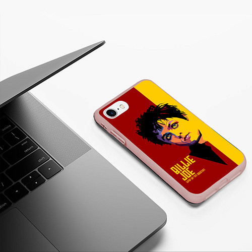 Чехол iPhone 7/8 матовый Green Day: Billy Joe / 3D-Светло-розовый – фото 3