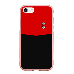 Чехол iPhone 7/8 матовый АC Milan: R&B Sport, цвет: 3D-светло-розовый