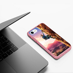 Чехол iPhone 7/8 матовый Zelda Rock цвета 3D-баблгам — фото 2