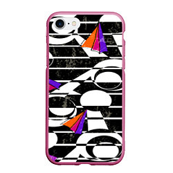 Чехол iPhone 7/8 матовый Pop ART collection, цвет: 3D-малиновый