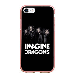 Чехол iPhone 7/8 матовый Imagine Dragons: Boy Band, цвет: 3D-светло-розовый