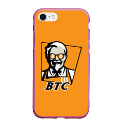 Чехол iPhone 7/8 матовый BTC vs KFC