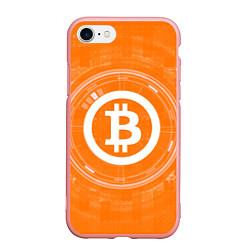 Чехол iPhone 7/8 матовый Bitcoin Tech, цвет: 3D-баблгам