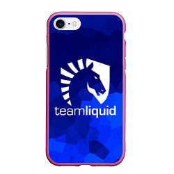 Чехол iPhone 7/8 матовый Team Liquid: Polygons, цвет: 3D-малиновый