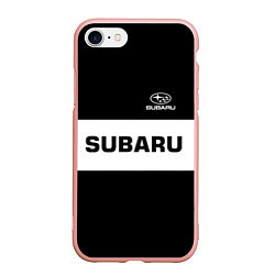Чехол iPhone 7/8 матовый Subaru: Black Sport