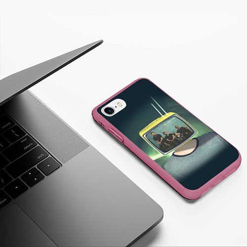 Чехол iPhone 7/8 матовый The Cranberries TV / 3D-Малиновый – фото 3