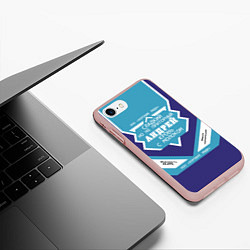 Чехол iPhone 7/8 матовый Андрей сладкий, цвет: 3D-светло-розовый — фото 2