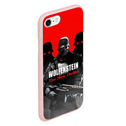 Чехол iPhone 7/8 матовый Wolfenstein: The New Order, цвет: 3D-светло-розовый — фото 2