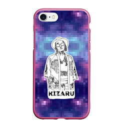 Чехол iPhone 7/8 матовый Kizaru, цвет: 3D-малиновый