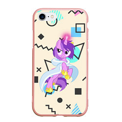 Чехол iPhone 7/8 матовый My Little Pony, цвет: 3D-светло-розовый