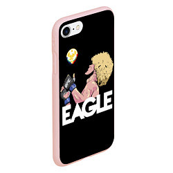 Чехол iPhone 7/8 матовый Eagle Khabib, цвет: 3D-светло-розовый — фото 2