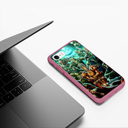 Чехол iPhone 7/8 матовый Heroes III, цвет: 3D-малиновый — фото 2