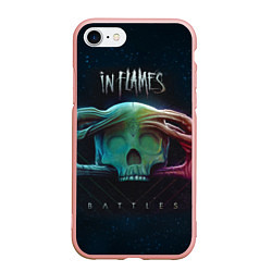 Чехол iPhone 7/8 матовый In Flames: Battles, цвет: 3D-светло-розовый