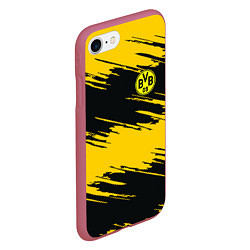 Чехол iPhone 7/8 матовый BVB 09: Yellow Breaks, цвет: 3D-малиновый — фото 2