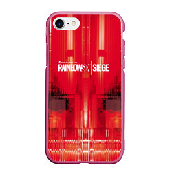 Чехол iPhone 7/8 матовый R6S: Red Back, цвет: 3D-малиновый