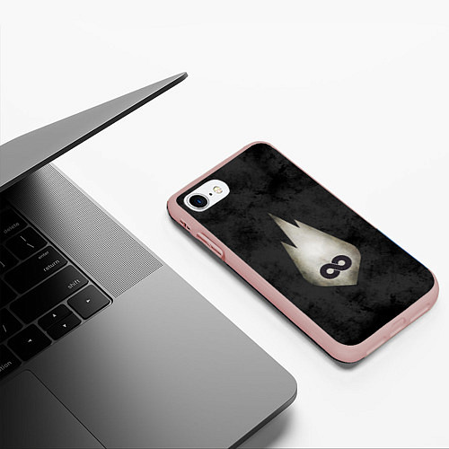Чехол iPhone 7/8 матовый Thousand Foot Krutch / 3D-Светло-розовый – фото 3