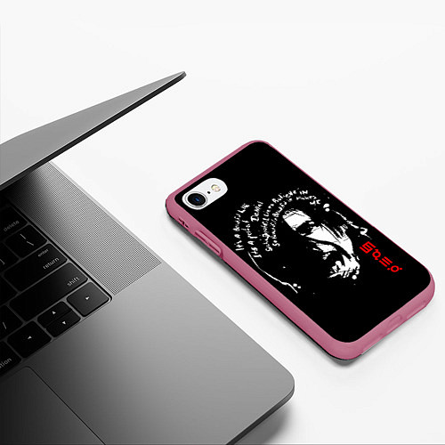 Чехол iPhone 7/8 матовый 30 STM: Beautiful Life / 3D-Малиновый – фото 3