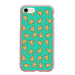 Чехол iPhone 7/8 матовый Стиль пиццы, цвет: 3D-баблгам