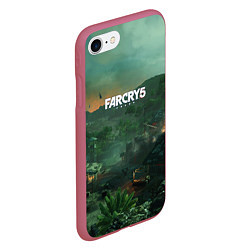 Чехол iPhone 7/8 матовый Far Cry 5: Vietnam, цвет: 3D-малиновый — фото 2