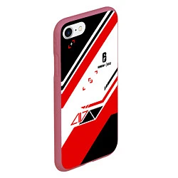 Чехол iPhone 7/8 матовый R6S: Asimov Red Style, цвет: 3D-малиновый — фото 2